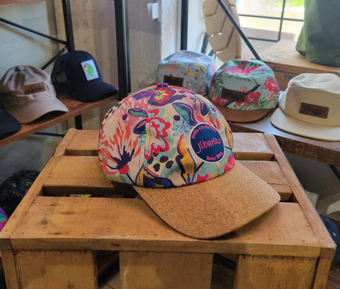 Gorra Jibarito Floral Corcho