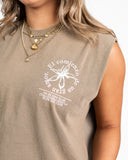 T-Shirt Crop Jibarito Flor de Café