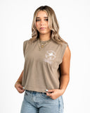 T-Shirt Crop Jibarito Flor de Café