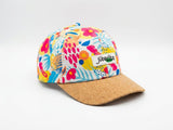 Gorra Jibarito Floral Corcho
