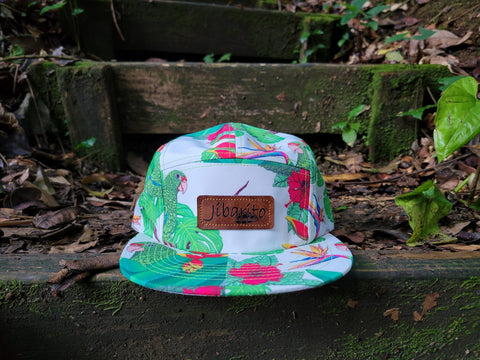 Gorra 5panel Jibarito Edición Cotorra Puertorriqueña